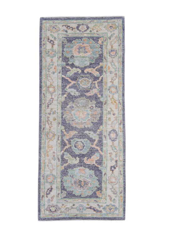 Turkish Oushak Rug 2'5" x 5'8" #16532