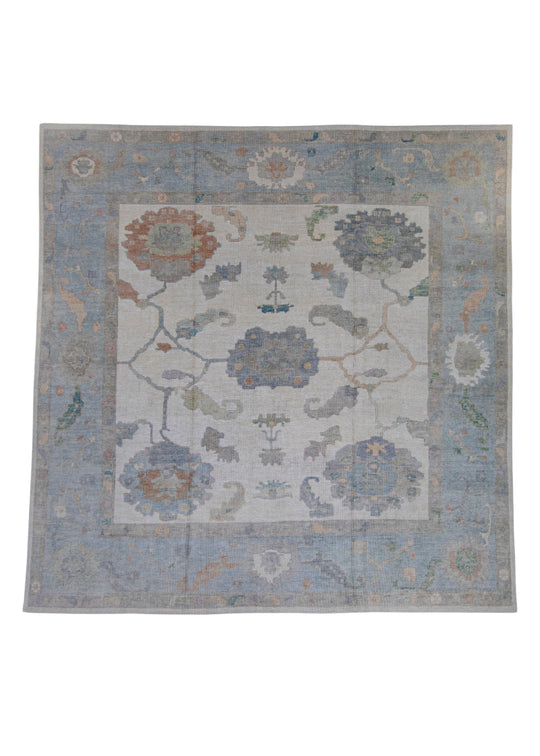 Square Turkish Oushak Rug 11'10" x 12' #16613