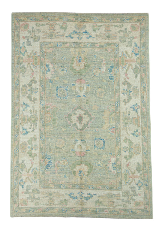 Turkish Oushak Rug 4'11" x 7'1" #17890