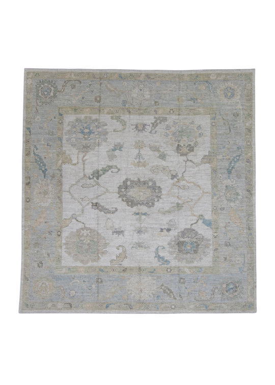Square Turkish Oushak Rug 10' x 10'4" #16133