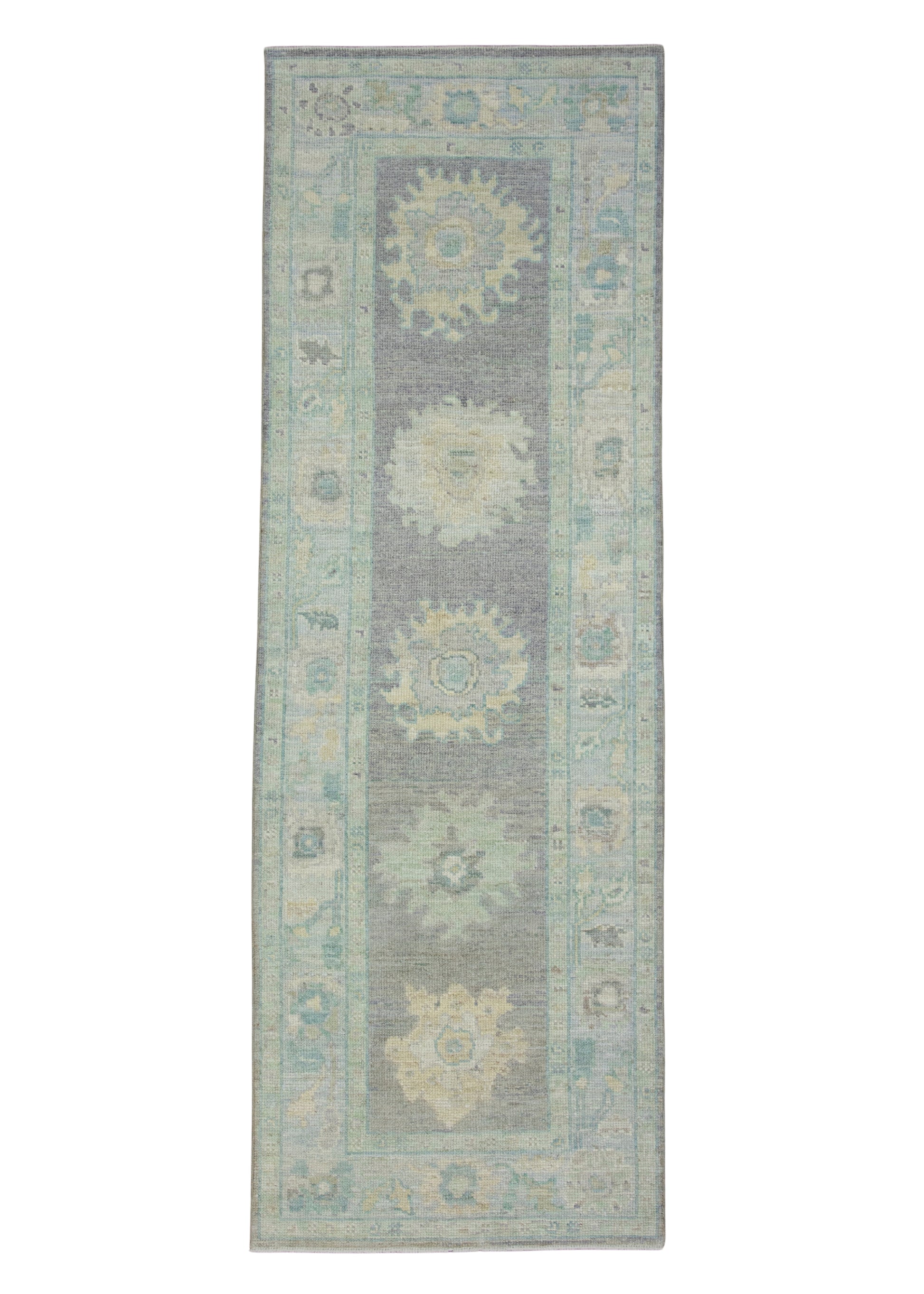 Turkish Oushak Runner Rug 2'11" x 8'7" #17451