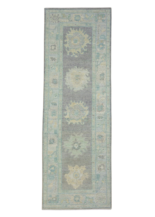 Turkish Oushak Runner Rug 2'11" x 8'7" #17451