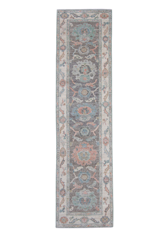 Turkish Oushak Runner Rug 2'7" x 10' #16245
