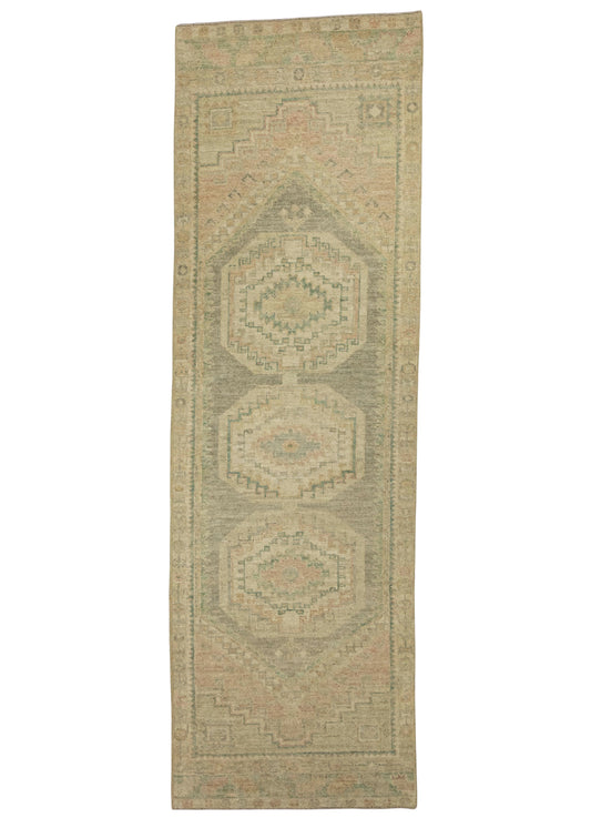 Turkish Oushak Rug 3'2" x 9'11" #20255