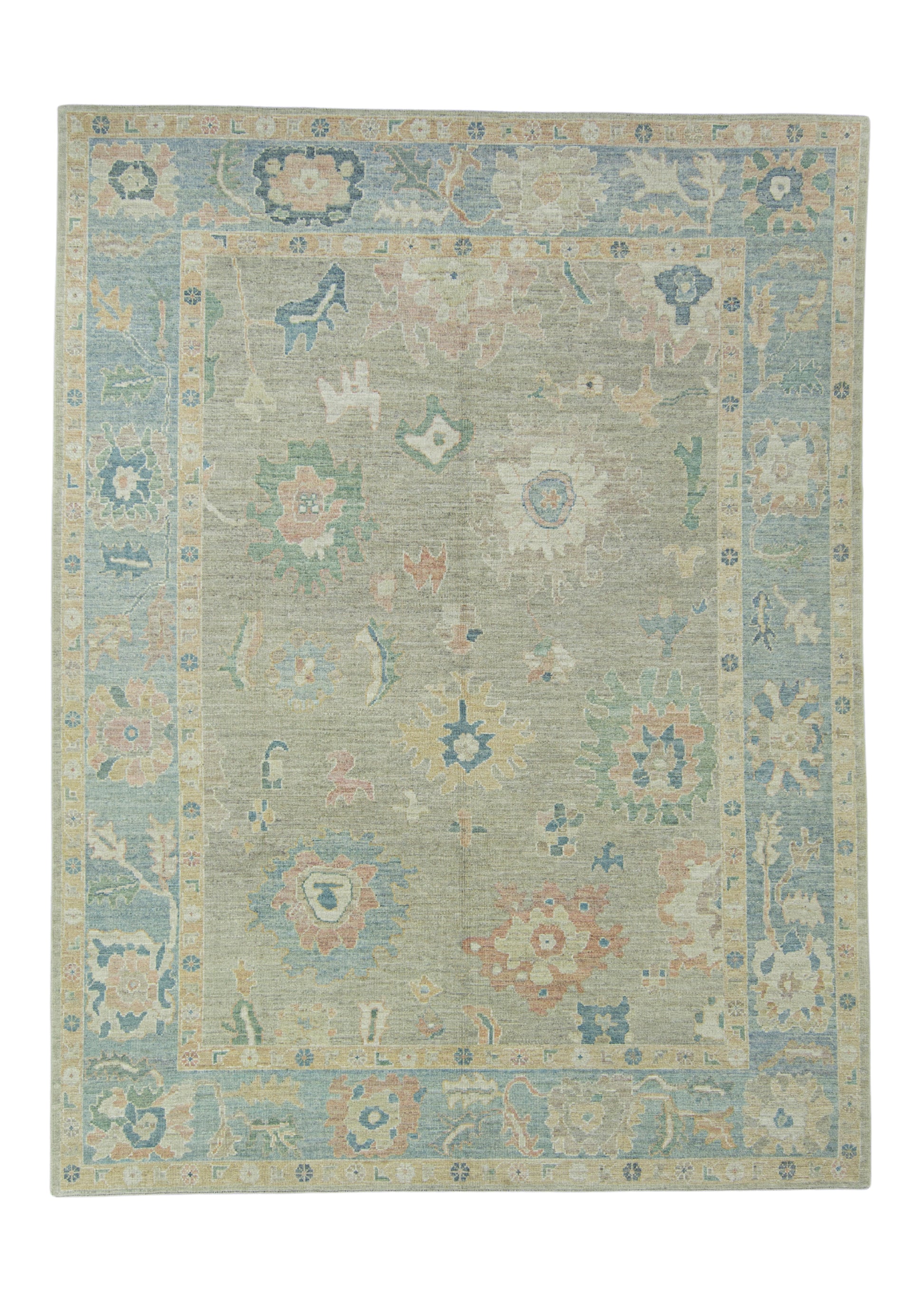 Turkish Oushak Rug 9'2" x 12'2" #17284