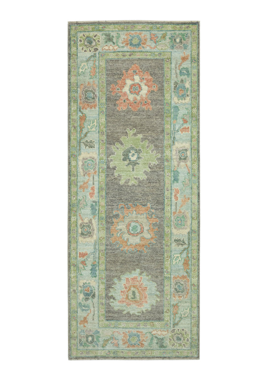 Turkish Oushak Runner Rug 2'9" x 7' #17371