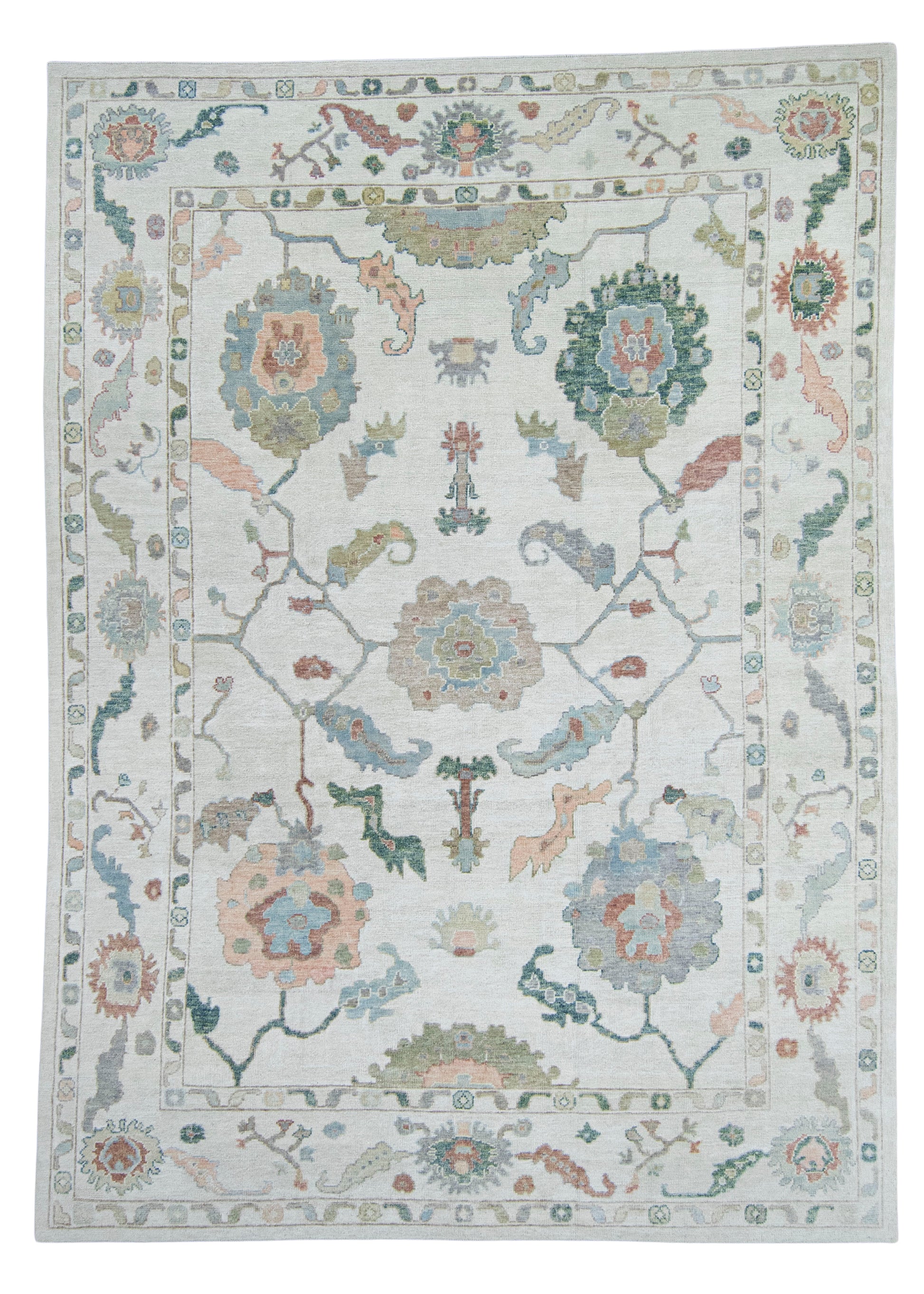 Turkish Oushak Rug 9'4" x 12'11" #20385