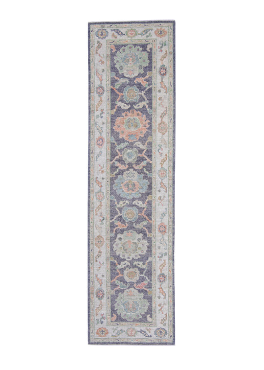Turkish Oushak Runner Rug 2'9" x 10'3" #16514
