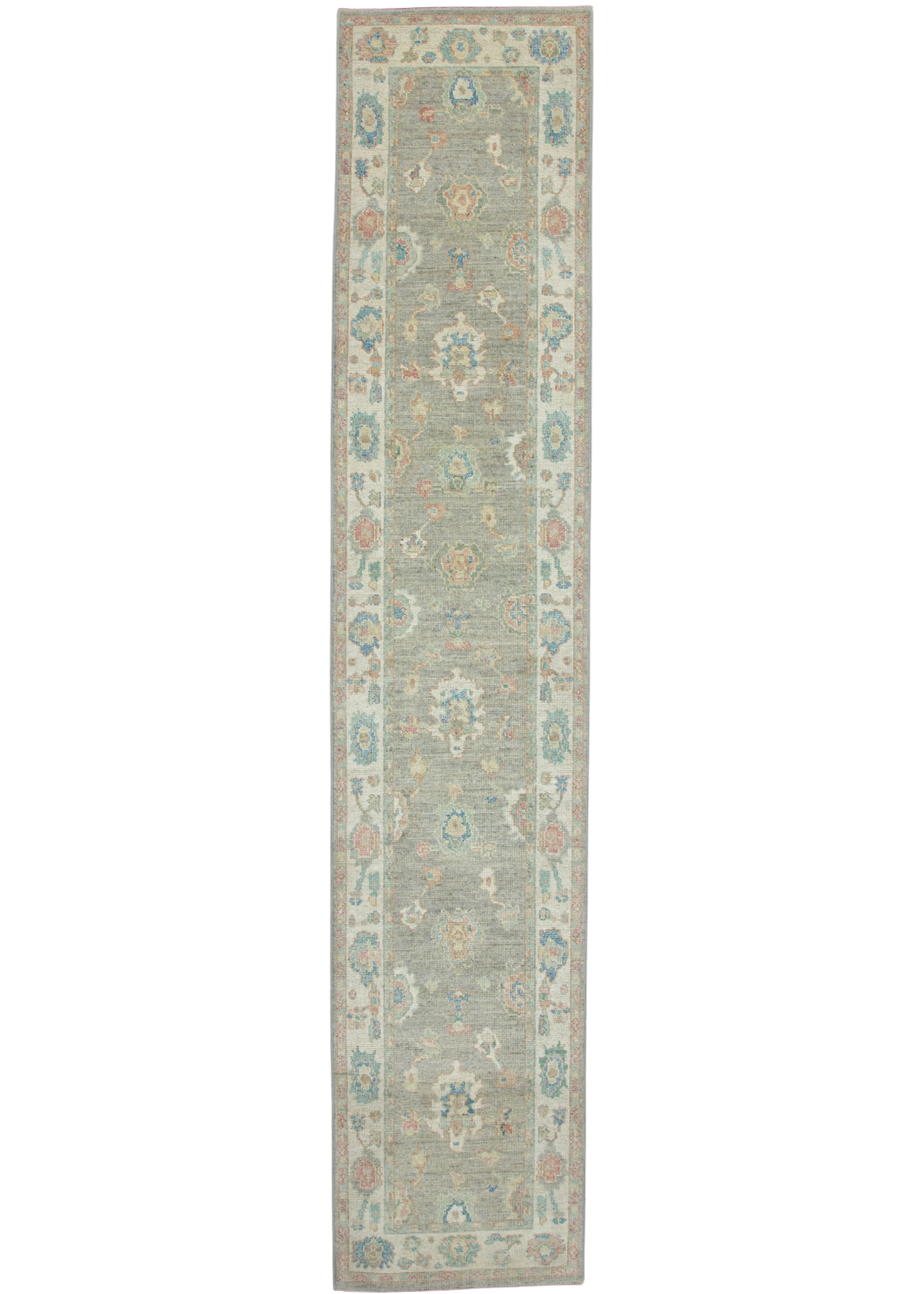 Turkish Oushak Runner Rug 2'9" x 14' #17918