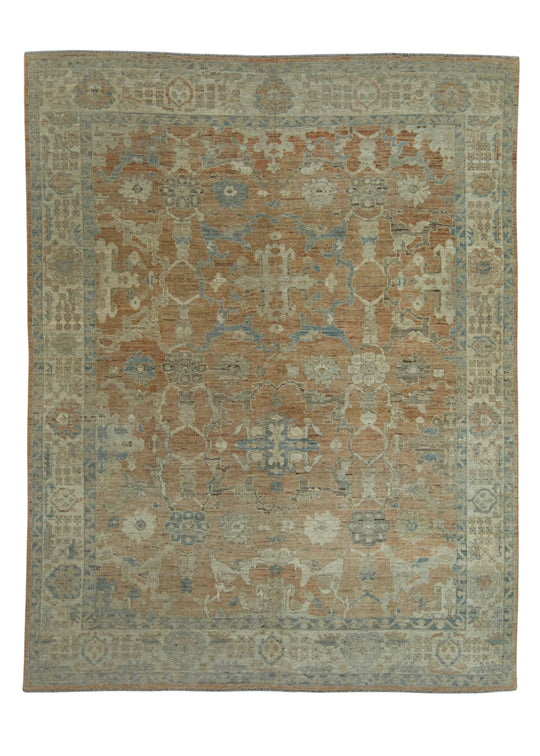 Turkish Oushak Rug 9'1" x 11'8" #17654