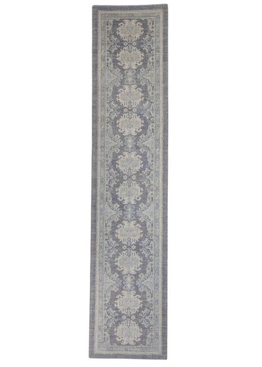 Turkish Oushak Runner Rug 3'1" x 13'9" #16223