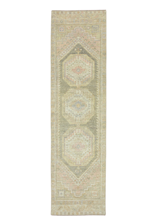 Turkish Oushak Runner Rug 2'9" x 10'3" #17496