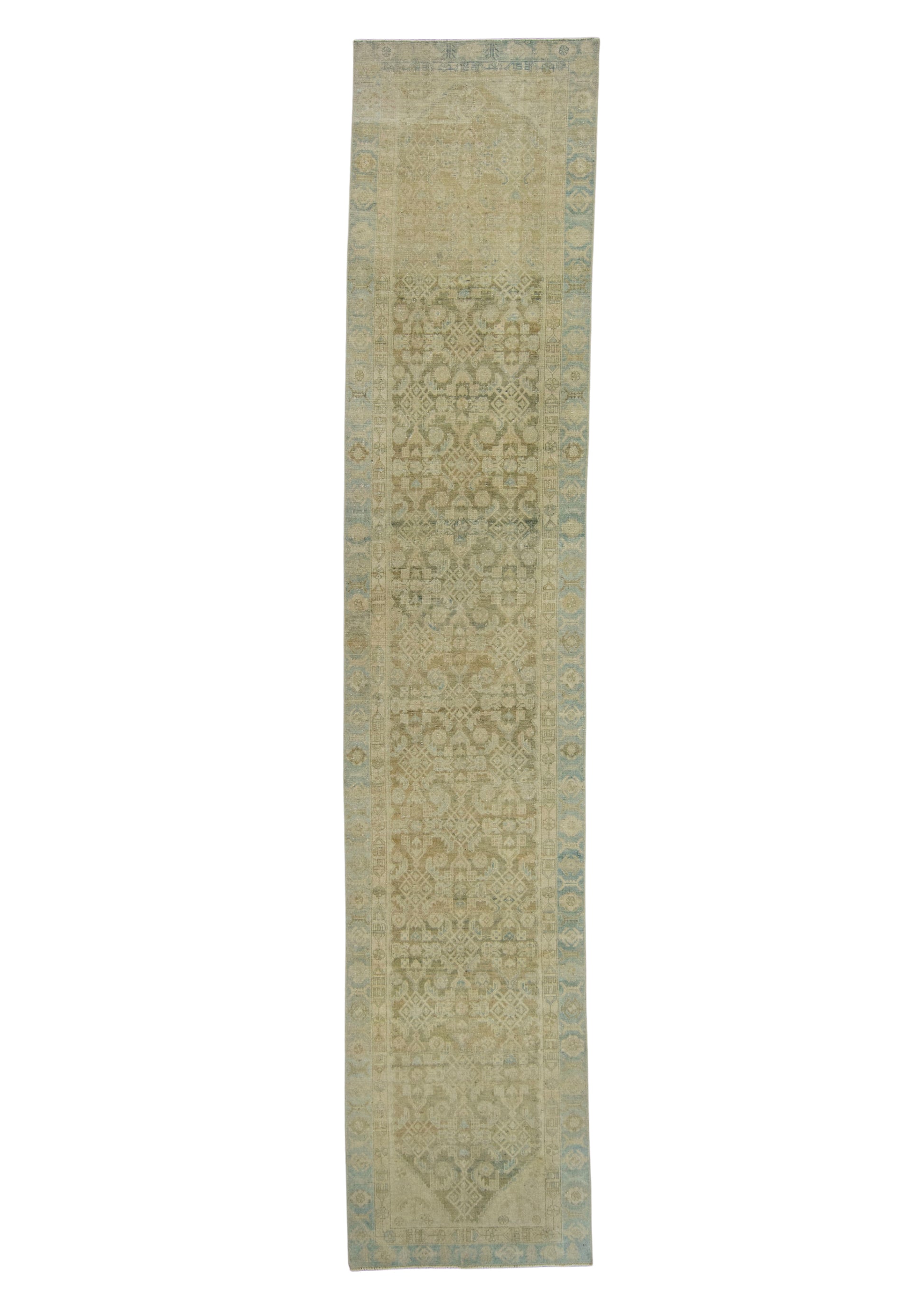 Turkish Vintage Anatolian Runner Rug 3'2" x 16'1" #17975
