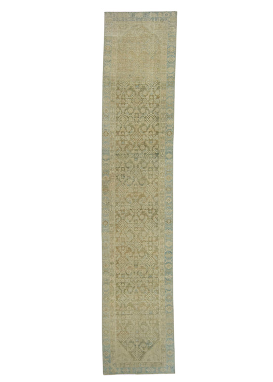 Turkish Vintage Anatolian Runner Rug 3'2" x 16'1" #17975