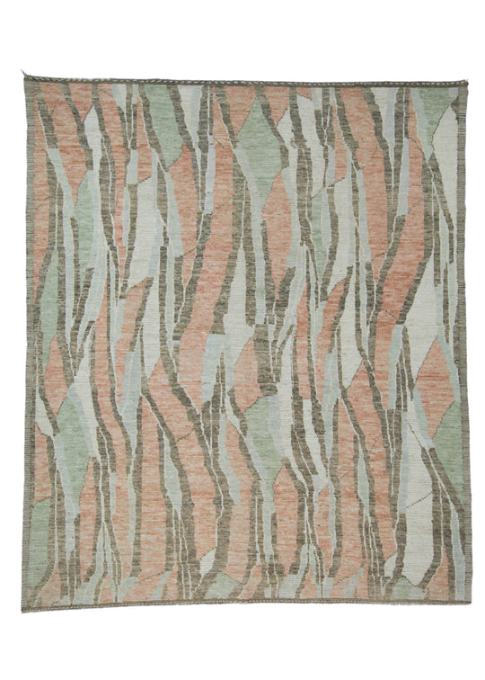 Hand Knotted Modern Rug 9'6" x 11'2" #17436