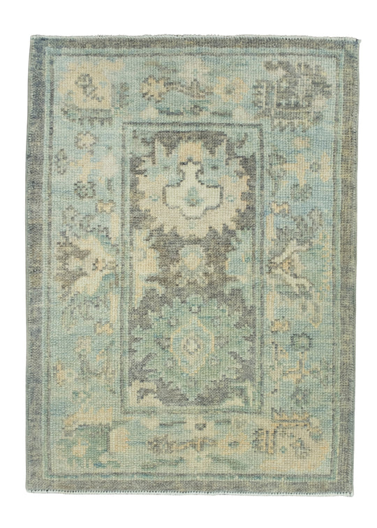 Turkish Oushak Rug 2'3" x 3'1" #17016
