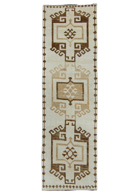 Turkish Vintage Runner Rug 3'5" x 11'6" #17071