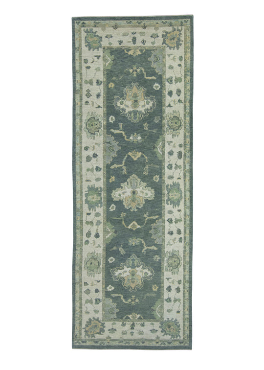 Turkish Oushak Rug 3'11" x 10'10" #18081