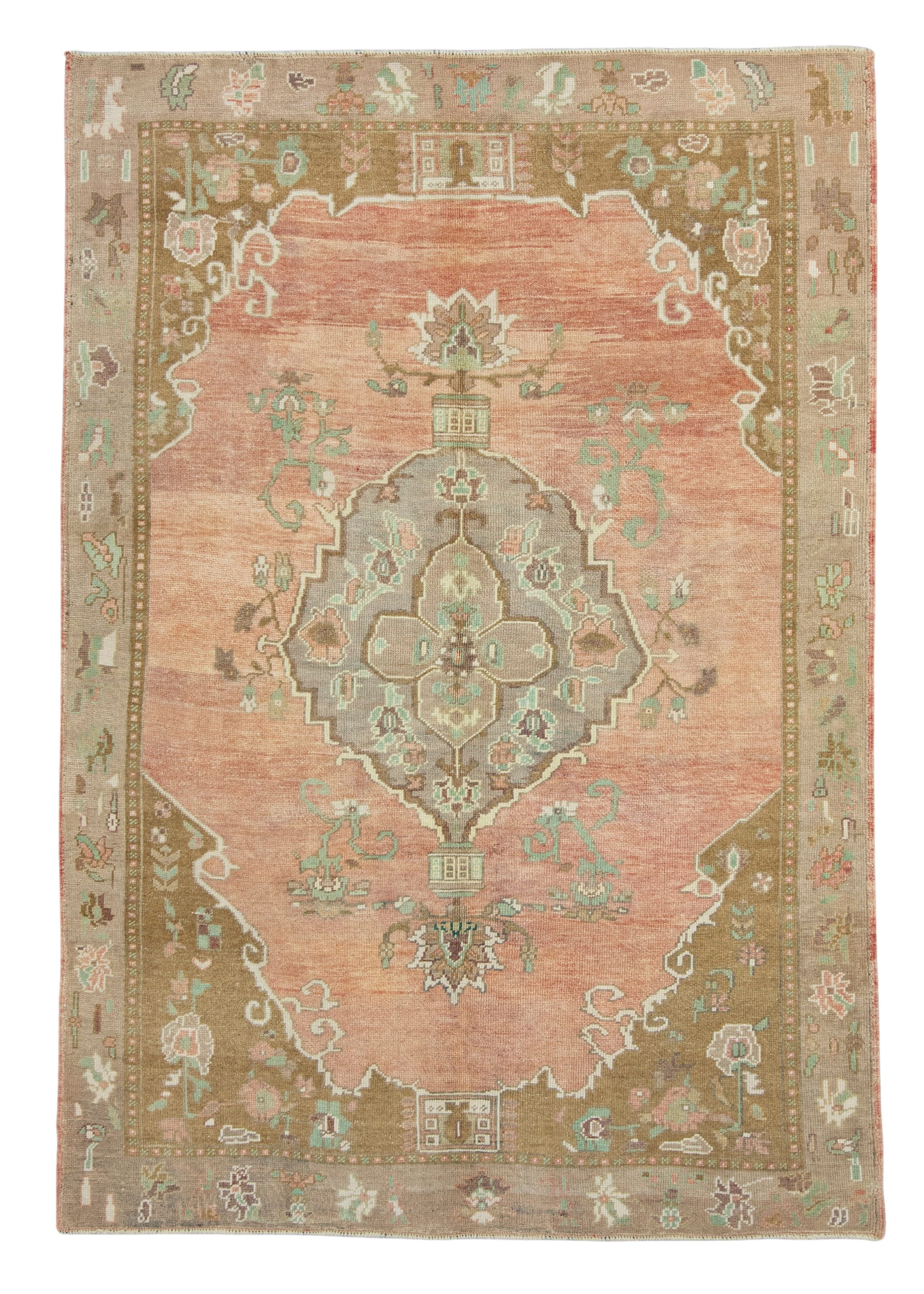 Turkish Vintage Rug 5'1" x 7'5" #17114