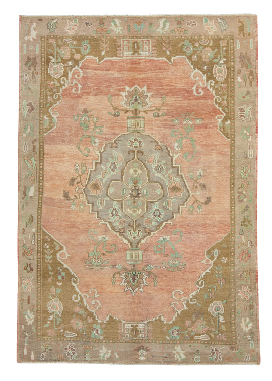 Turkish Vintage Rug 5'1" x 7'5" #17114