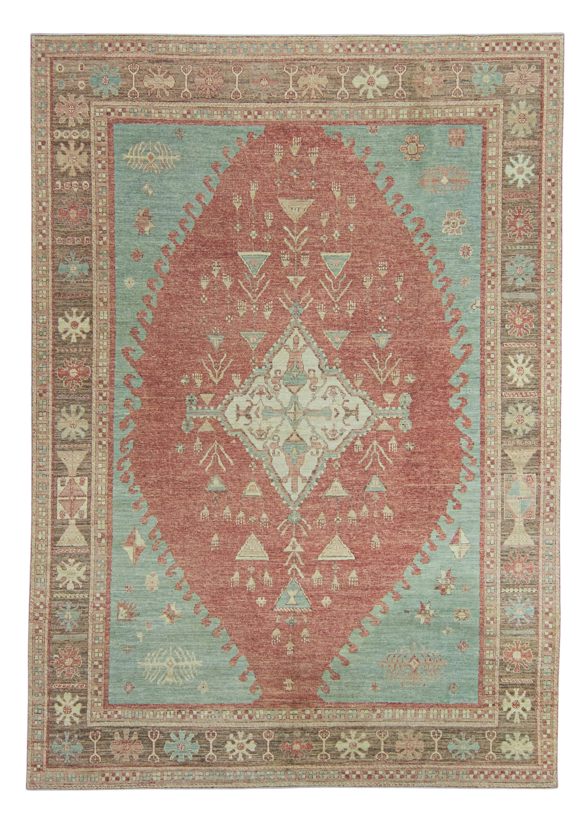 Turkish Oushak Antique Look Rug 8'11" x 12'6" #20070