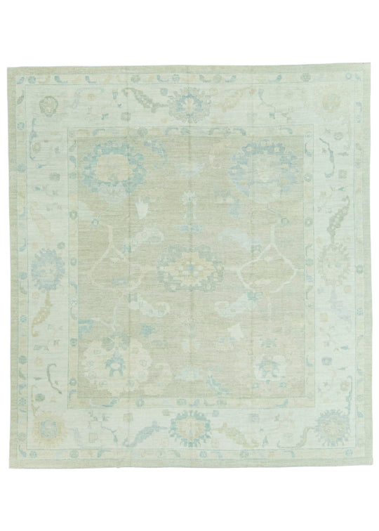 Turkish Square Oushak Rug 11'9" x 13' #19281
