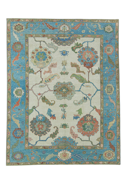 Turkish Oushak Rug 9'2" x 11'9" #17079