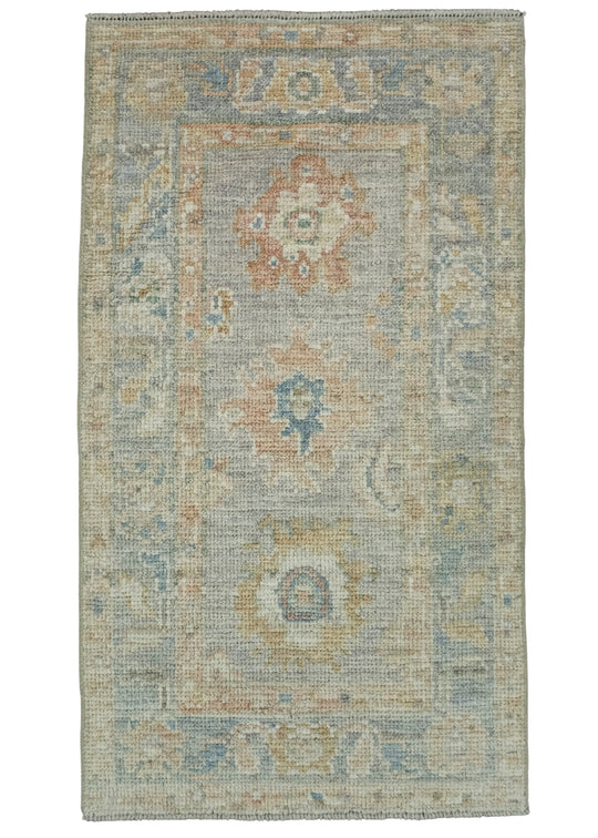 Turkish Oushak Rug 1'9" x 3'3" #17324
