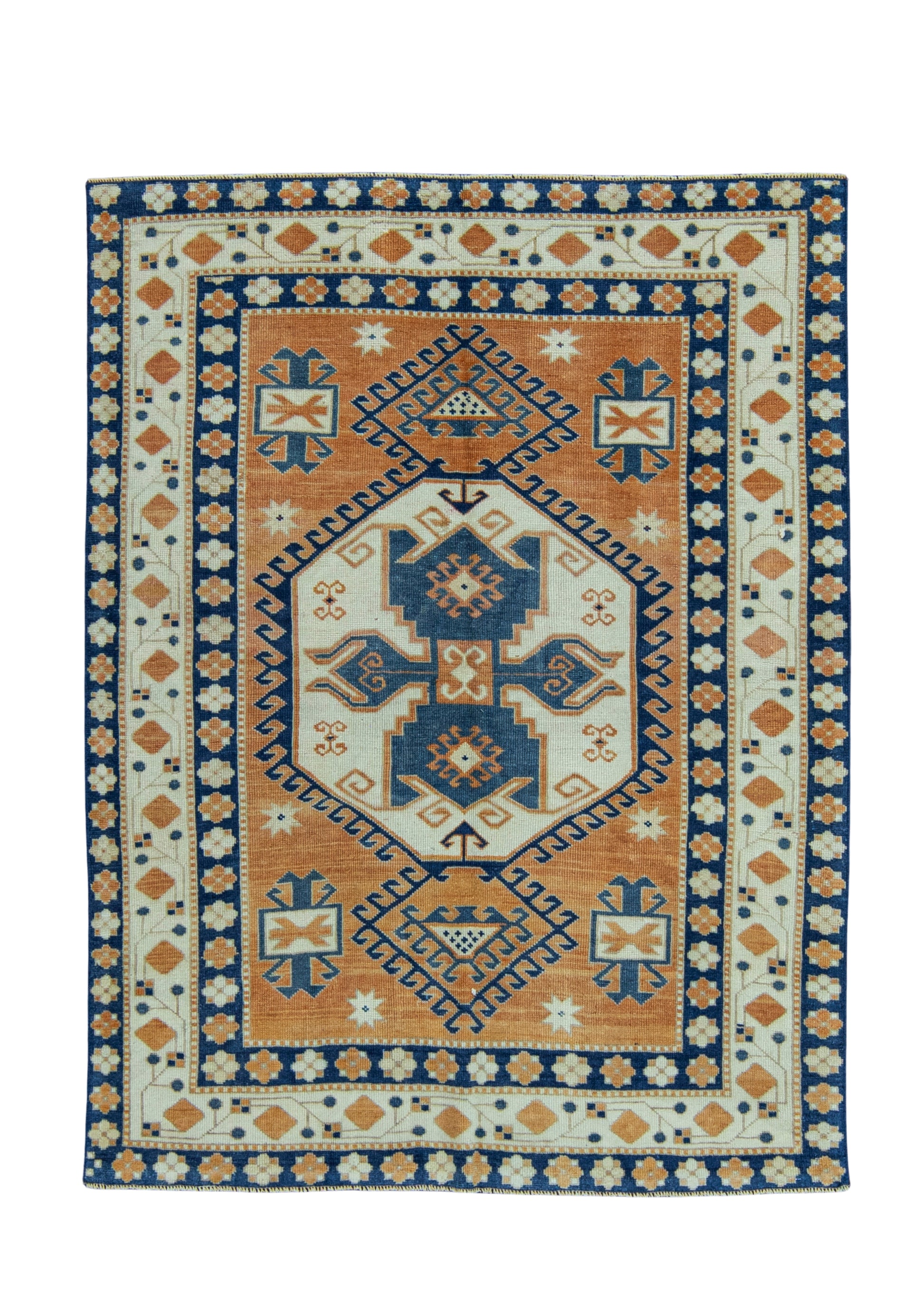Turkish Vintage Rug 4'5" x 5'9" #20782