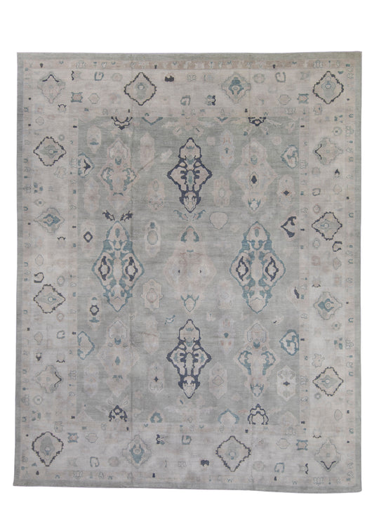 Turkish Oushak Rug 12'1" x 15'3" #16918
