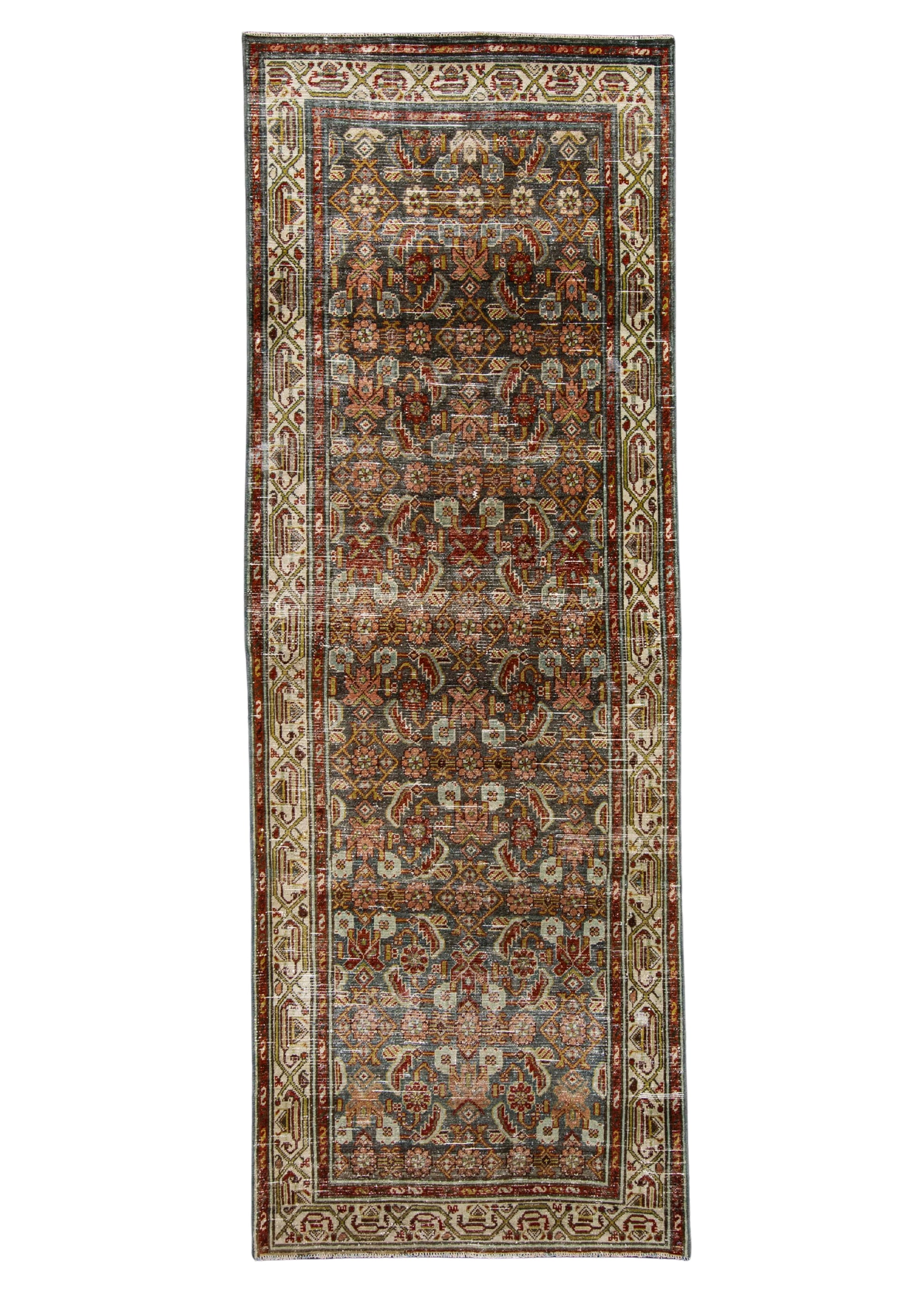 Turkish Antique Runner Rug 3'5" x 9'5" #23664