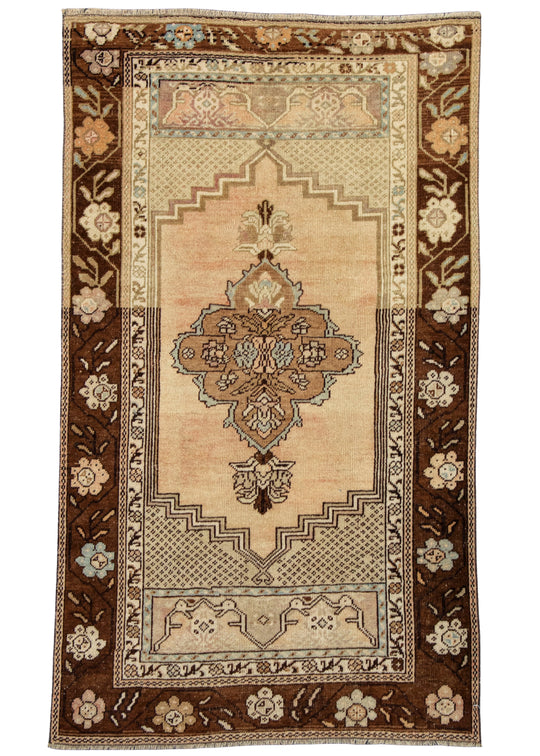 Turkish Vintage Rug 3'1" x 5'4" #19831