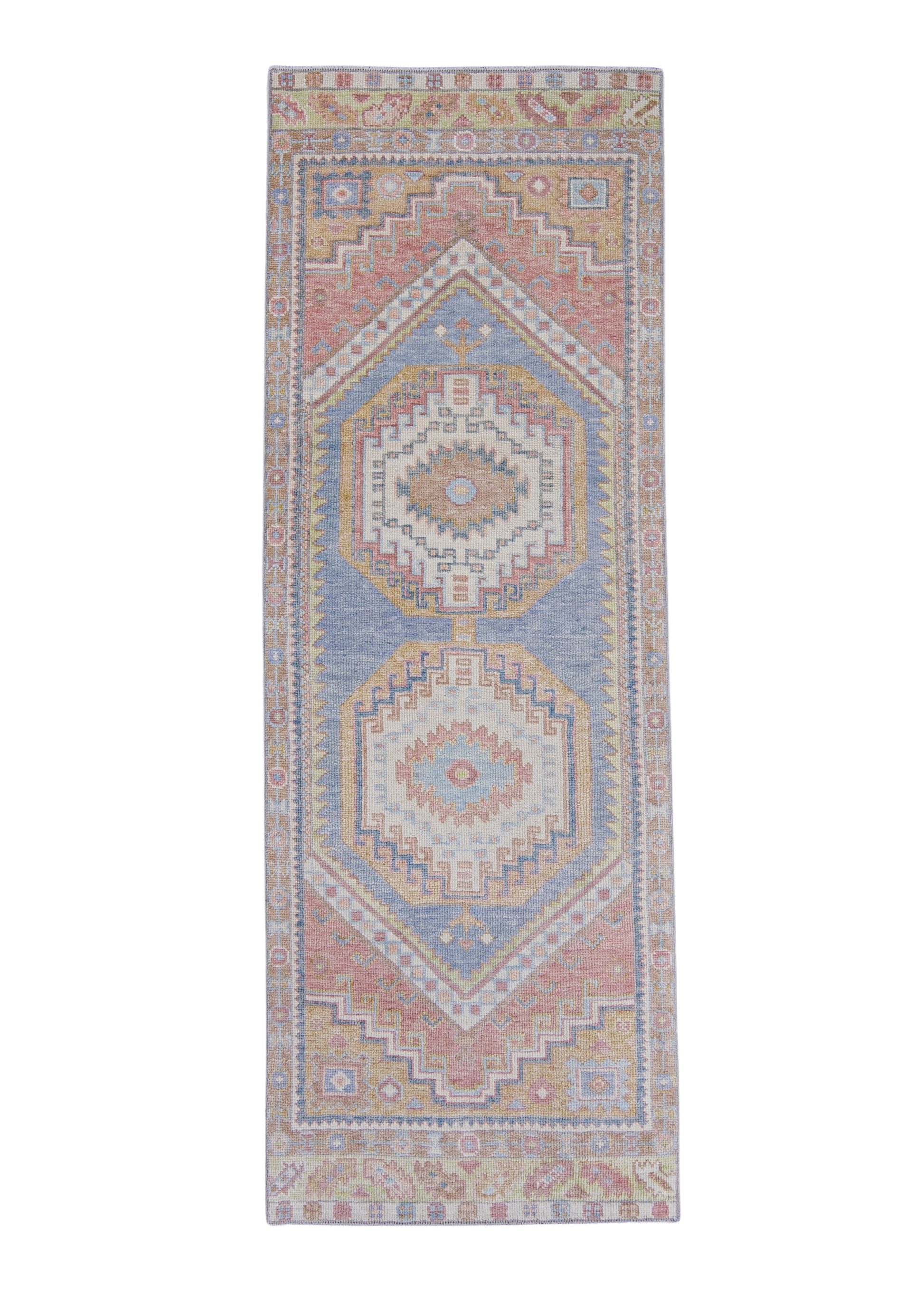 Turkish Oushak Runner Rug 2'11" x 8'4" #16558