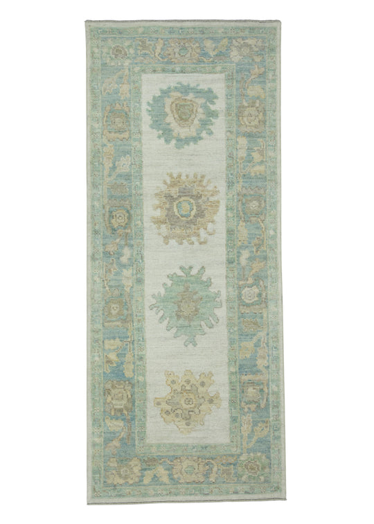 Turkish Oushak Runner Rug 2'9" x 6'8" #17511