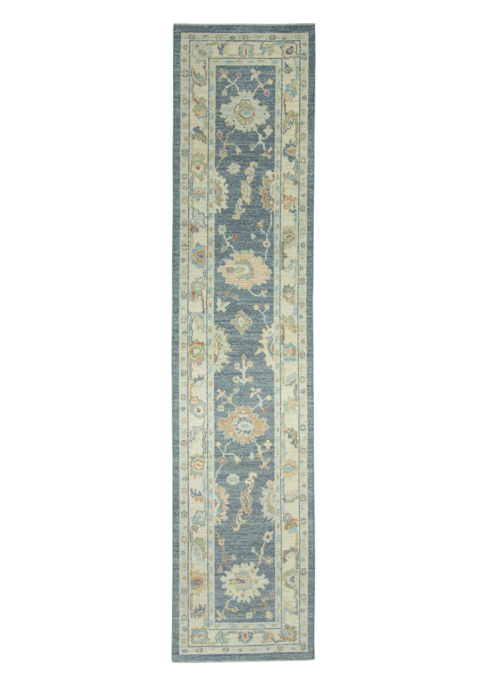 Turkish Oushak Runner Rug 2'8" x 12'1" #17286