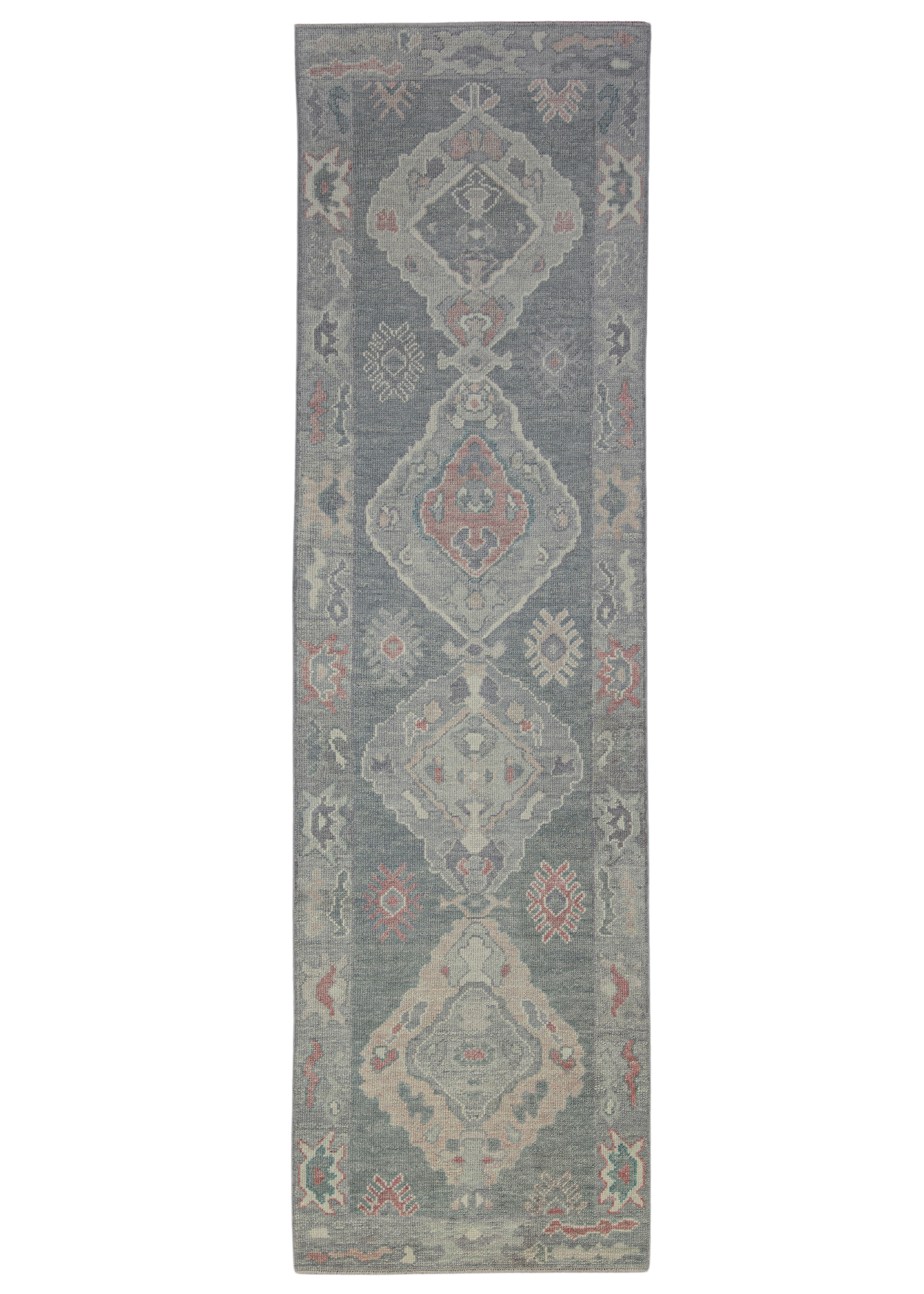 Turkish Oushak Rug 2'10" x 10' #12180