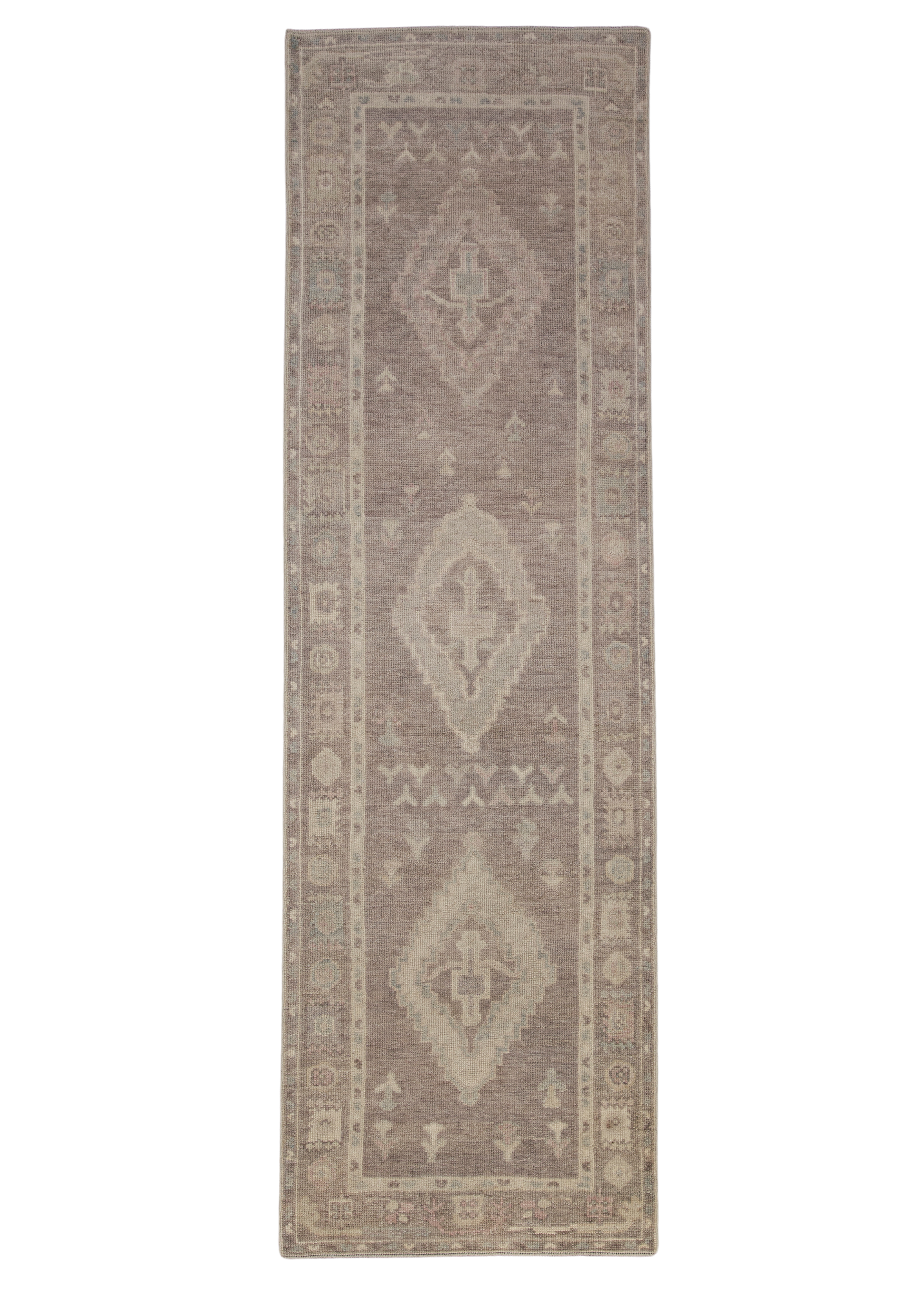 Turkish Oushak Rug 3' x 9'10" #12171