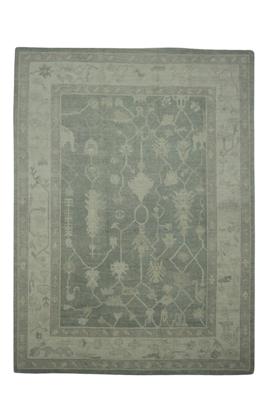 Turkish Oushak Rug 9'4" x 12'7" #16698