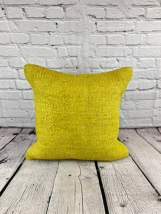 20 x 20 Hemp Pillow Turkish Cushion Natural Green Pillow Cushion Cover #6316