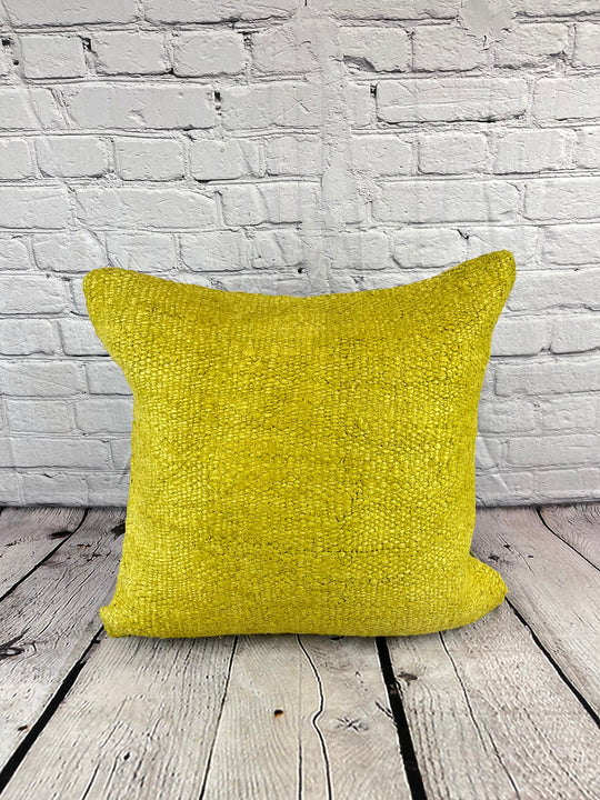 20 x 20 Hemp Pillow Turkish Cushion Natural Green Pillow Cushion Cover #6317