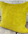 20 x 20 Hemp Pillow Turkish Cushion Natural Green Pillow Cushion Cover #6317