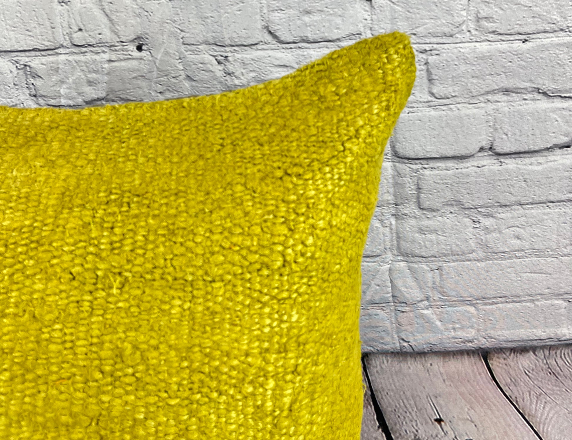 20 x 20 Hemp Pillow Turkish Cushion Natural Green Pillow Cushion Cover #6317