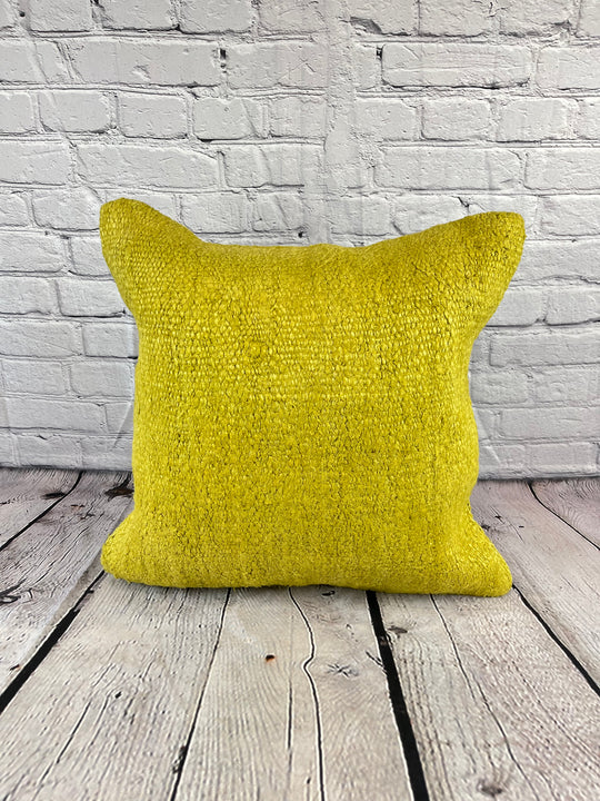 20 x 20 Hemp Pillow Turkish Cushion Natural Green Pillow Cushion Cover #6318