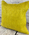 20 x 20 Hemp Pillow Turkish Cushion Natural Green Pillow Cushion Cover #6318