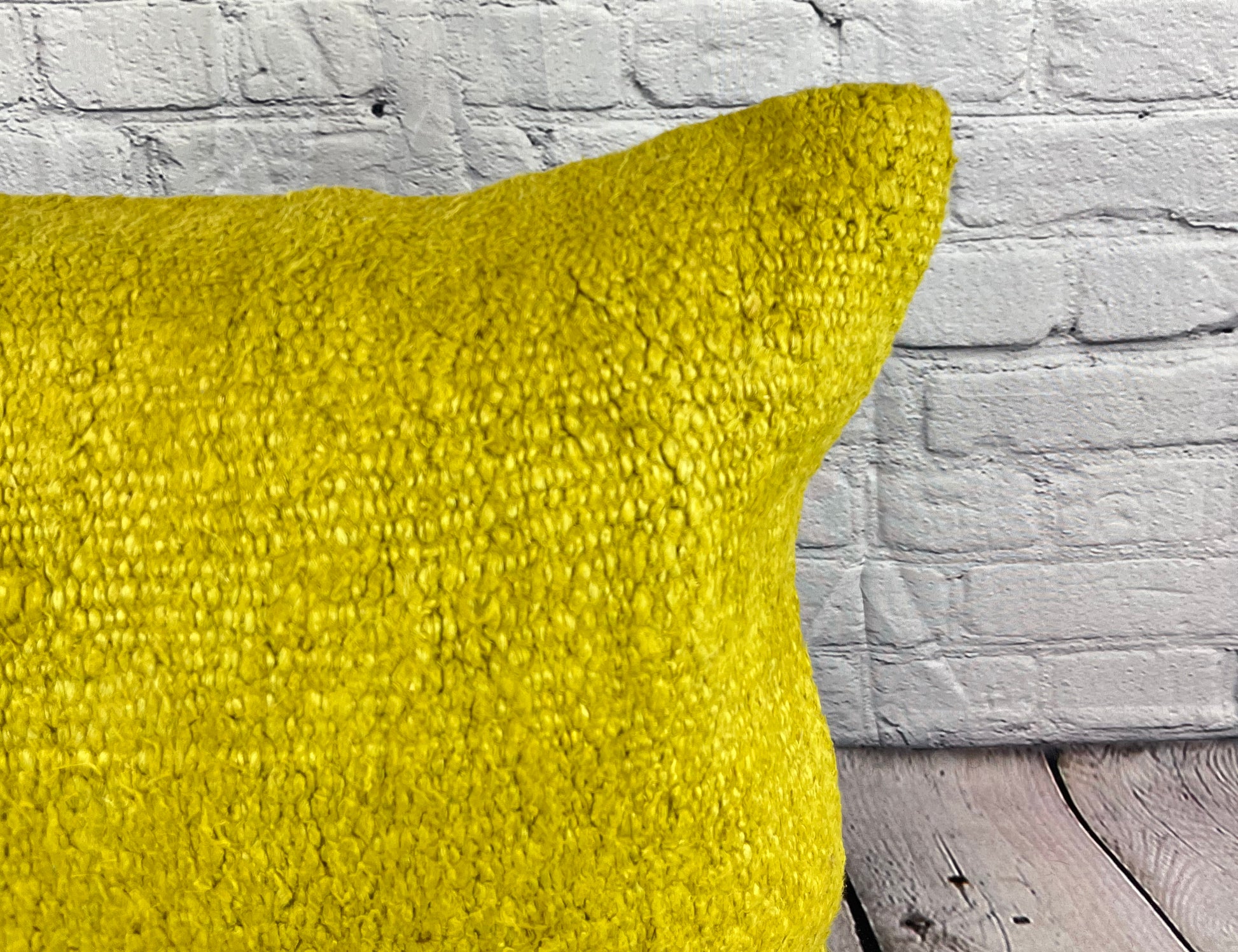 20 x 20 Hemp Pillow Turkish Cushion Natural Green Pillow Cushion Cover #6318