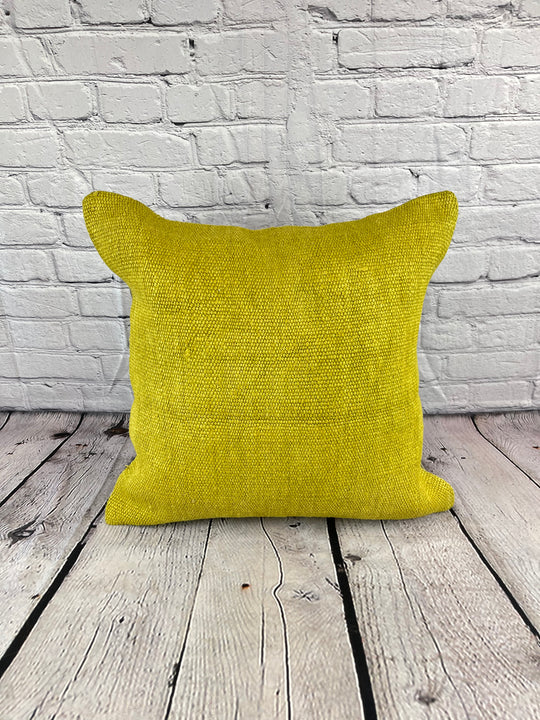 20 x 20 Hemp Pillow Turkish Cushion Natural Green Pillow Cushion Cover #6321