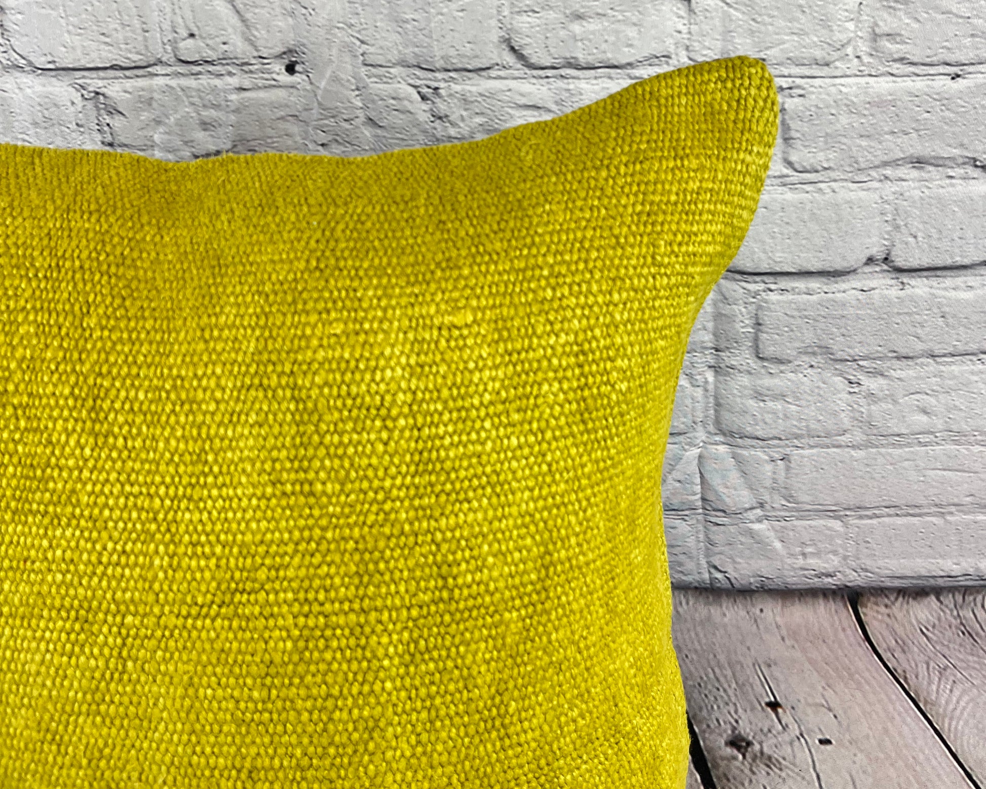 20 x 20 Hemp Pillow Turkish Cushion Natural Green Pillow Cushion Cover #6321