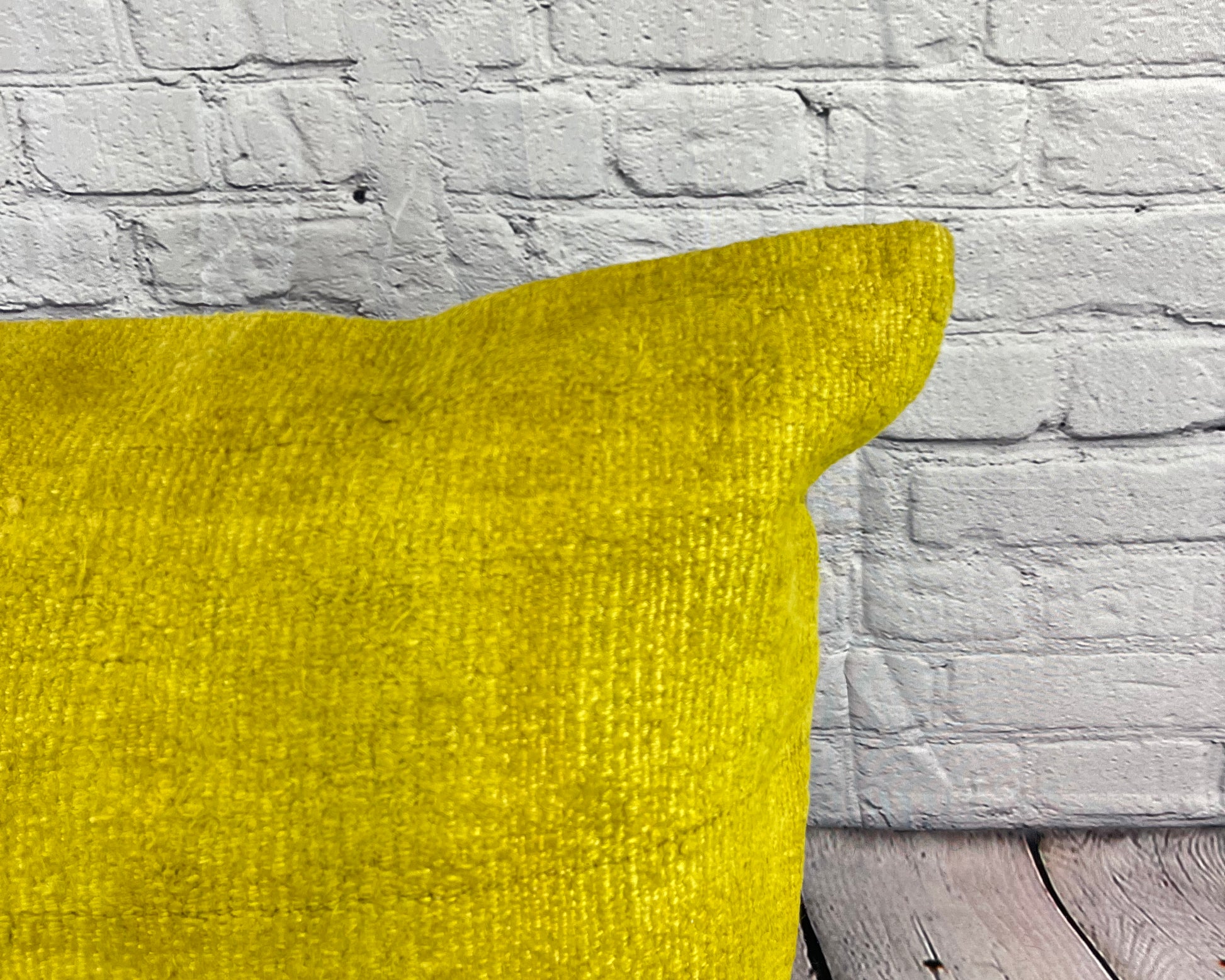 20 x 20 Hemp Pillow Turkish Cushion Natural Green Pillow Cushion Cover #6319