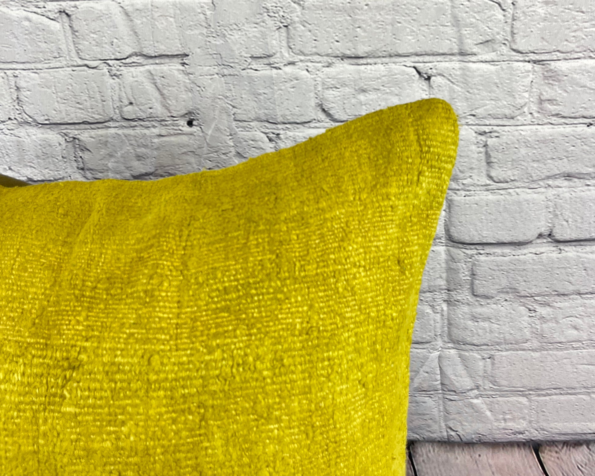20 x 20 Hemp Pillow Turkish Cushion Natural Green Pillow Cushion Cover #6304