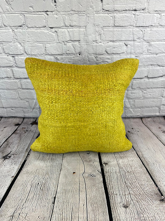 20 x 20 Hemp Pillow Turkish Cushion Natural Green Pillow Cushion Cover #6302